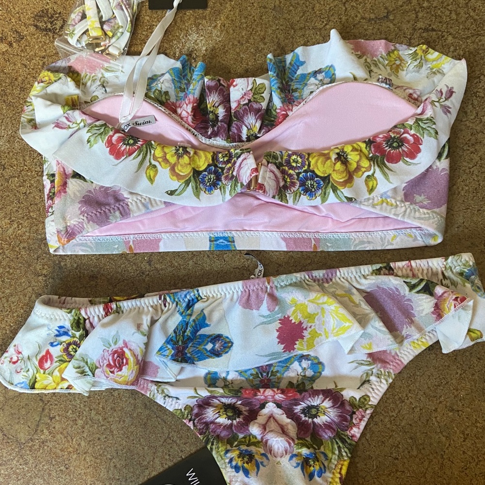 ❌SOLD❌NWT Wildfox Betty French Flowers Bikini Set - Picture 3 of 5